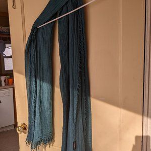 Teal Scarf Lightweight Long